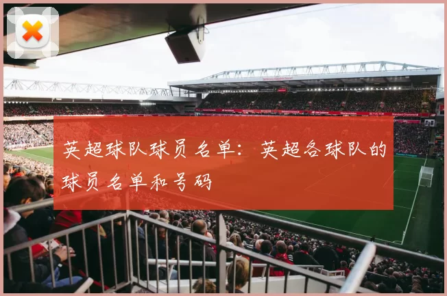 英超球队球员名单：英超各球队的球员名单和号码