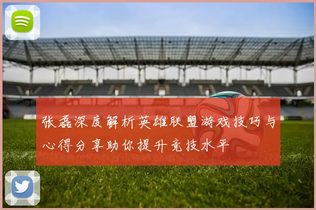 张磊深度解析英雄联盟游戏技巧与心得分享助你提升竞技水平